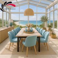 Krzesło Tapicerowane Premium KL-2 Błękitny Piano 11