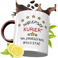 Kubek Bordowy Dla Kuriera Na Urodziny Prezent Z Nadrukiem Ze Zdjęciem