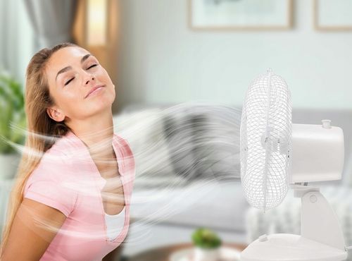 WENTYLATOR BIURKOWY WIATRAK STOJĄCY BIUROWY CICHY MOCNY BIAŁY MAŁY 3 TRYBY na Arena.pl