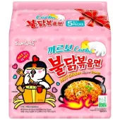 Ramyun Buldak o smaku ostrego kurczaka a la Carbonara, ogniście ostry 5 x 130g - Samyang