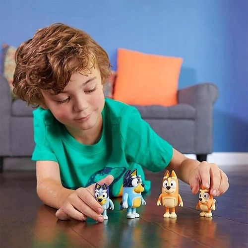 FIGURKI BLUEY Z RODZINĄ BLUE CAŁY ZESTAW 8 SZTUK BLUEY & FAMILY na Arena.pl