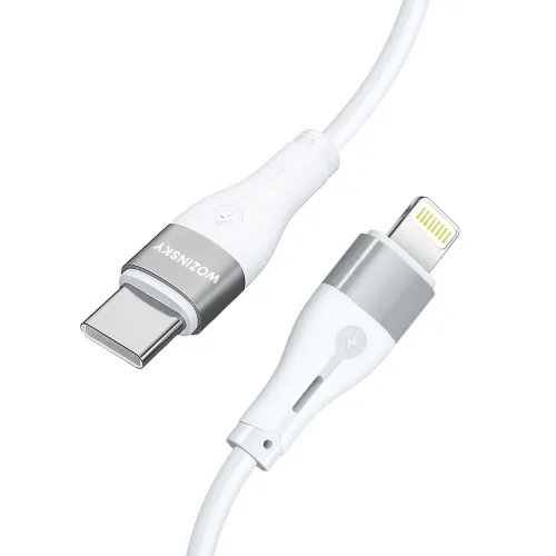 kabel wozinsky wstcl1 lightning / usb-c pd 27w 1 m - biały na Arena.pl