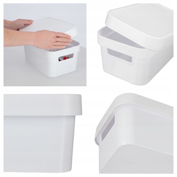 Curver Pojemnik Pudełko Z Pokrywką 4,5 L Biały zdjęcie 3