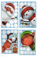 ELEKTROSTATYCZNE NAKLEJKI NA SZYBĘ 46SZT JOLLY CHRISTMAS DPNK-287 DP CRAFT