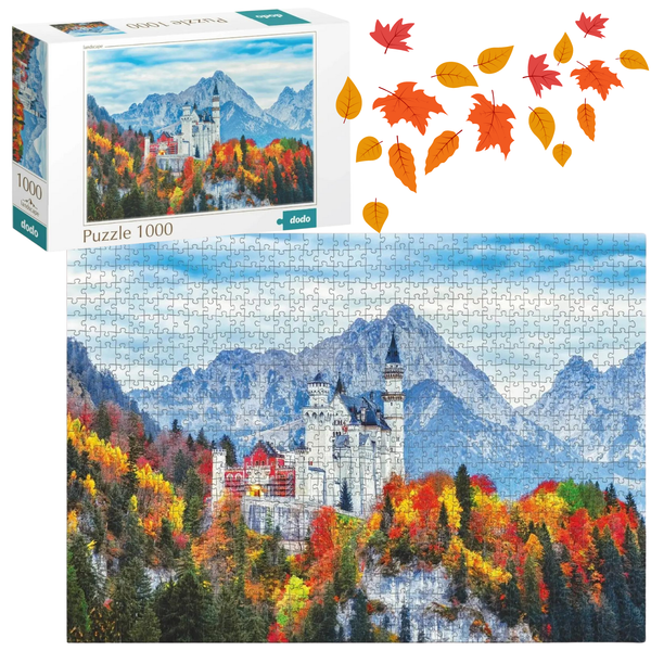 Puzzle Dodo Zamek Neuschwanstein, 1000 Elem. 301169 zdjęcie 1