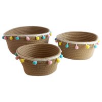 koszyk kosz pleciony uniwersalny 3szt