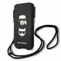 2 x TOREBKA KARL LAGERFELD SAFFIANO CZARNA ETUI NA TELEFON 6,7" IKONIK KARL