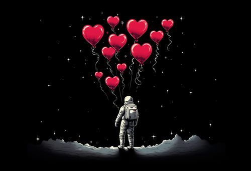 Plakat 45x30cm Astronauta Własnych Celi na Arena.pl