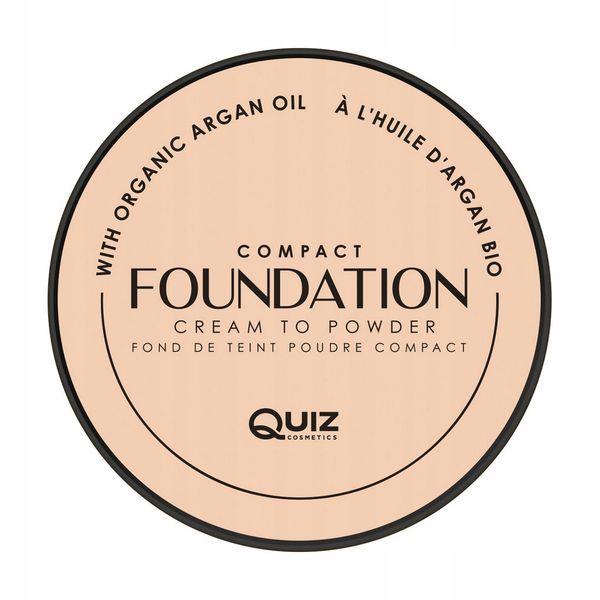 Kremowy Podkład Foundation Compact Quiz Nr.01 zdjęcie 2