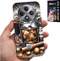 ETUI DO OPPO RENO12 F / 12FS 5G - WHISKY CYGARO WZORY DLA MĘŻCZYZN PLECKI