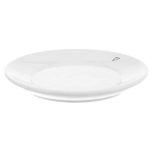 Spodek mały talerzyk ceramiczny biały SERCE 12 cm na Arena.pl