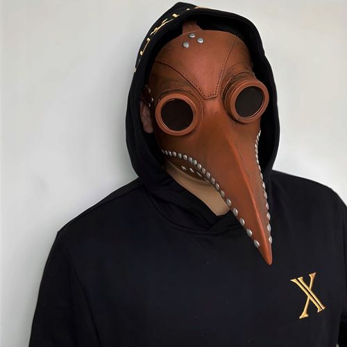 MASKA KRUKA PTAKA DOKTORA PLAGI LATEKSOWA BRĄZ DŻUMA CZARNA ŚMIERĆ PANDEMIA na Arena.pl