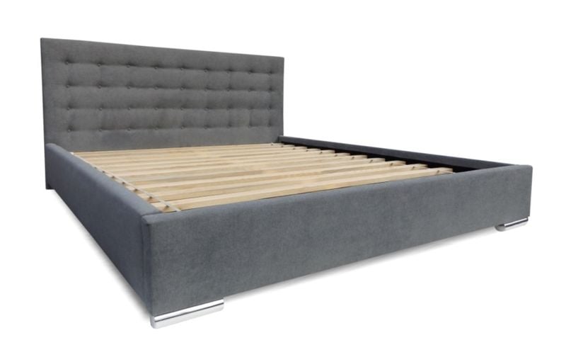 Łóżko tapicerowane Wiktoria 140/200 z wkładem listewkowym zdjęcie 2