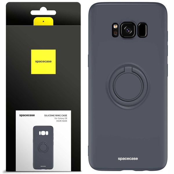 Spacecase Silicone Ring Galaxy S8 Black zdjęcie 1