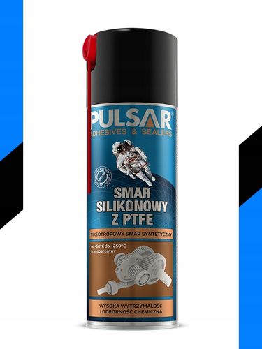SMAR SILIKONOWY W SPRAYU Z TEFLONEM PTFE PULSAR DO USZCZELEK AGD 400 ml na Arena.pl