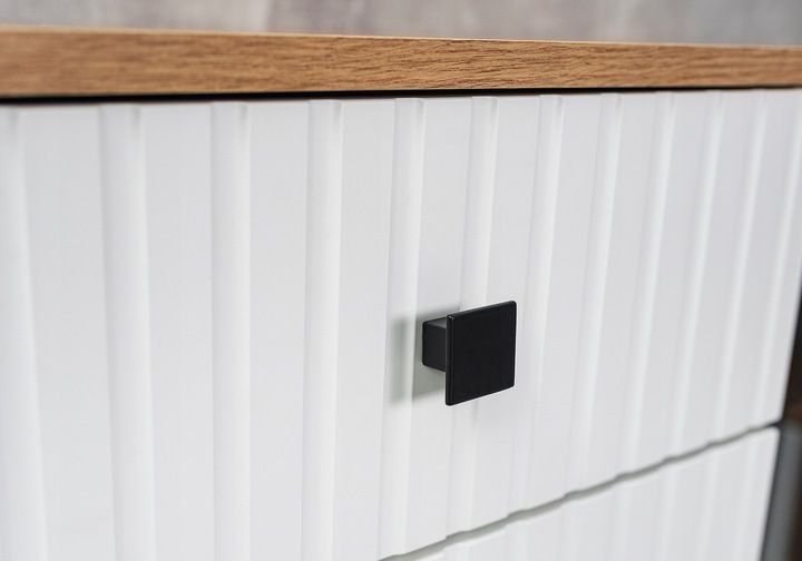 Komoda Salsa 140 lamele witryna pojemna zdjęcie 12