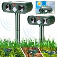 2-CZĘŚCIOWY SOLARNY ULTRADŹWIĘKOWY ODSTRASZACZ ZWIERZĄT Z CZUJNIKIEM RUCHU