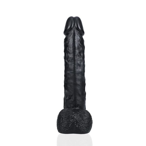 Extra Large Straight With Balls 35,5 Cm - Black zdjęcie 4