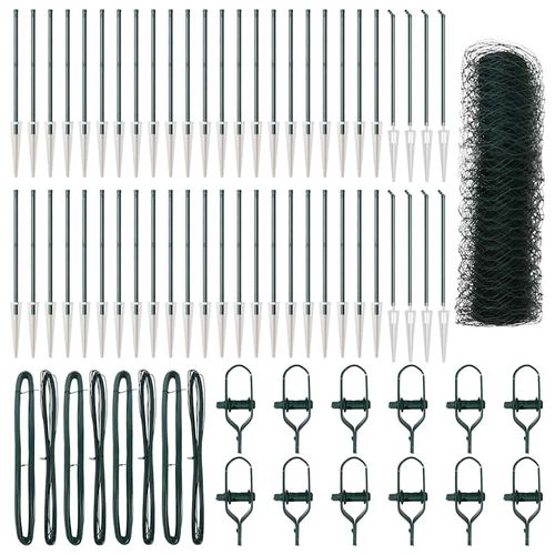 Ogrodzenie z słupkami Zielony 0.8 x 100 m Stal pokryta PCV na Arena.pl