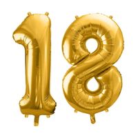 Balony foliowe liczba 18 złoty 86 cm
