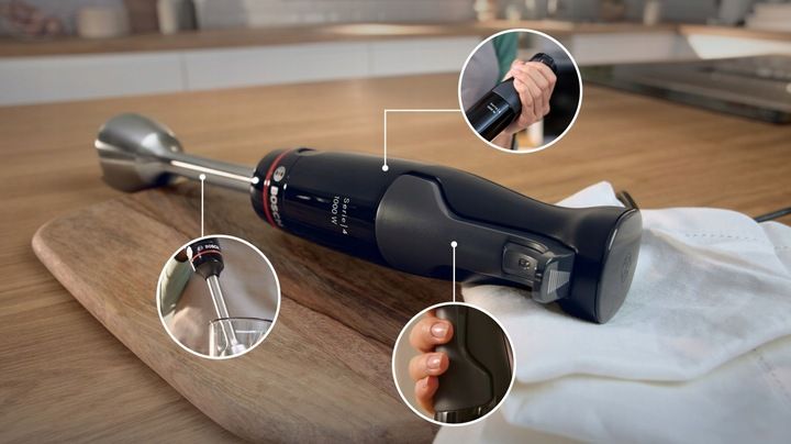 Blender ręczny Bosch MSM4B610 Mocny 1000W Stalowy Nóż QuattroBlade Pojemnik zdjęcie 14