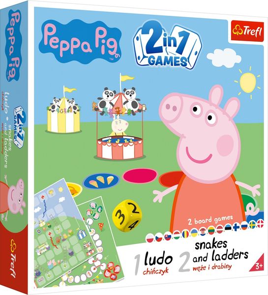 GRA 2w1 Chinczyk/Weze i drabiny Peppa 02067 zdjęcie 4