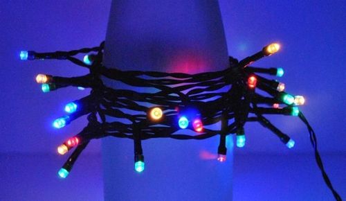 Lampki 40 LED solarne - multicolor na Arena.pl
