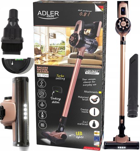 odkurzacz ręczny pionowy bezworkowy adler ad 7044 na Arena.pl