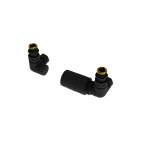 Caldo zestaw trójosiowy z głowicą termostatyczną, prawy, czarny mat