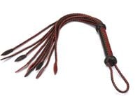 pejcz wine red and black leather cat o nine tails liebe seele