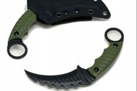 Karambit taktyczny nóż do samoobrony etui kydex stal D2 pazur HYSENSS C1110