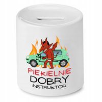 Dla Instruktora Skarbonka Piekielnie Dobry Prezent Z Nadrukiem Ze Zdjęciem