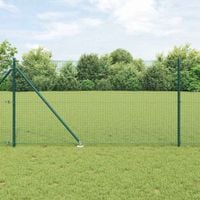 Słupek ogrodzeniowy. Zielony 10 x 1 m (siatka 16 x 16 mm) Stal