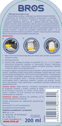 bros - płyn do pułapki na osy 200ml na Arena.pl