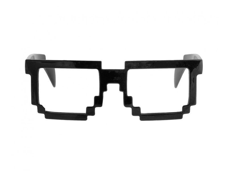 Okulary imprezowe, Piksele, czarne zdjęcie 1