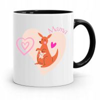 Kubek Czarny Prezent Dla Mamy Matki Mamusi Mama Z Nadrukiem Ze Zdjęciem