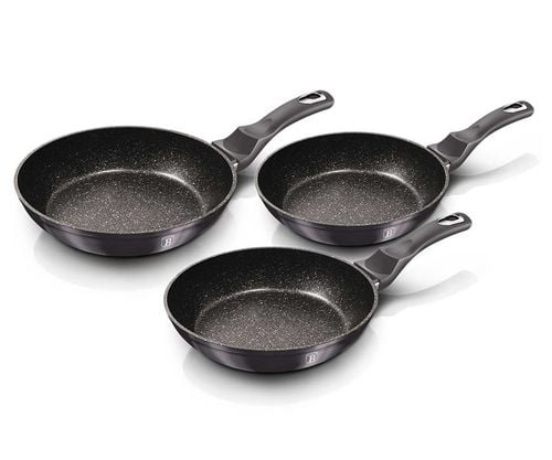 zestaw 3 patelni granitowych berlinger haus bh-6903 carbon pro na Arena.pl