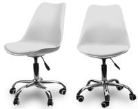 KRZESŁO OBROTOWE FOTEL MŁODZIEŻ DZIECI NOWOCZESNY Kolor: Biały