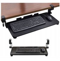 PÓŁKA POD KLAWIATURĘ SZUFLADA PODSTAWKA WYSUWANA ZACISKOWA NA BIURKO