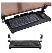 PÓŁKA POD KLAWIATURĘ SZUFLADA PODSTAWKA WYSUWANA ZACISKOWA NA BIURKO