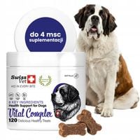 SwissVet- suplement dla psa, odporność, skóra, probiotyk, energia 120 sztuk