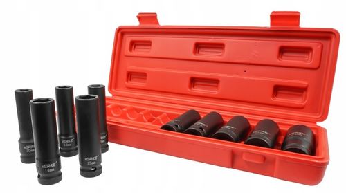 NASADKI UDAROWE 1/2 DŁUGIE ZESTAW NASADEK UDAROWYCH KLUCZY NASADOWYCH 10-24 na Arena.pl