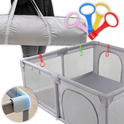 KOJEC DLA DZIECI PREMIUM 150x180 SUCHY BASEN 4 UCHWYTY TORBA na Arena.pl