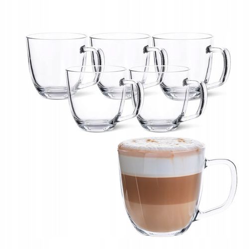 Szklanki do latte zestaw kubków szklanych Altom Design Oslo 420 ml 6 sztuk na Arena.pl