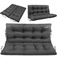 Premium PODUSZKA OGRODOWA na ławkę huśtawkę 140x60x50 MIĘKKA PODUCHA ecoLEN