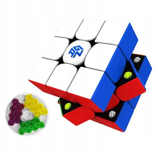 ZESTAW ORYGINALNA PROFESJONALNA KOSTKA 3x3x3 GAN 356M KOSTKA 3x3 SPEED CUBE na Arena.pl