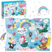 puzzle edukacyjne przygody jednorożców 30 el. dla dzieci 300416