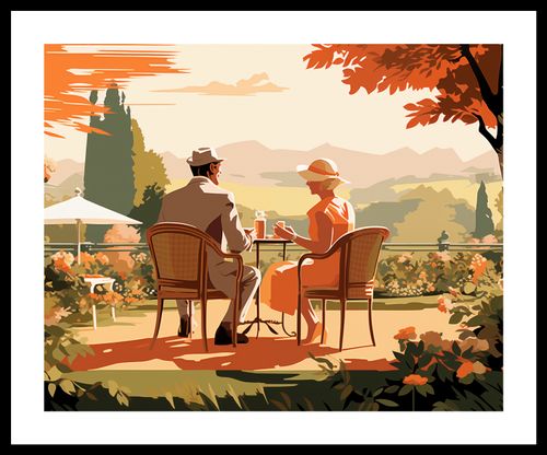 Plakat 50x40cm Retro Randka na Arena.pl