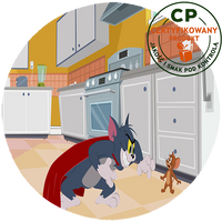 Opłatek na tort Tom i Jerry