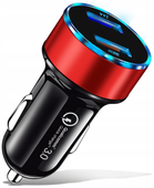 co2 szybka ładowarka samochodowa usb qc 3.0 miernik napięcia
